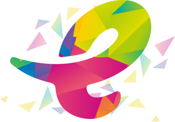 Colorful abstract design with vibrant shapes and dynamic curves.