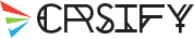 Colorful geometric logo with the text 'CRSIFY'.